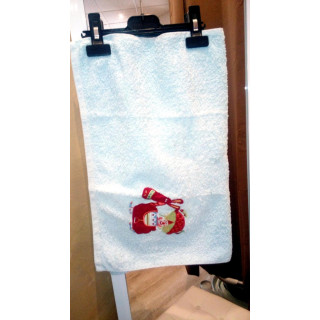 Serviette de bain bleu clown