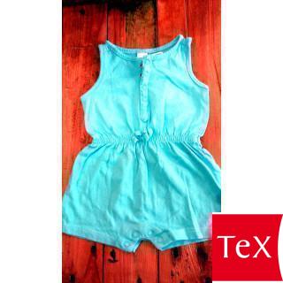 Combinaison short turquoise