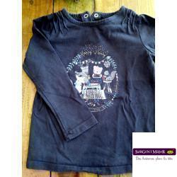 Tee shirt ML gris happy party