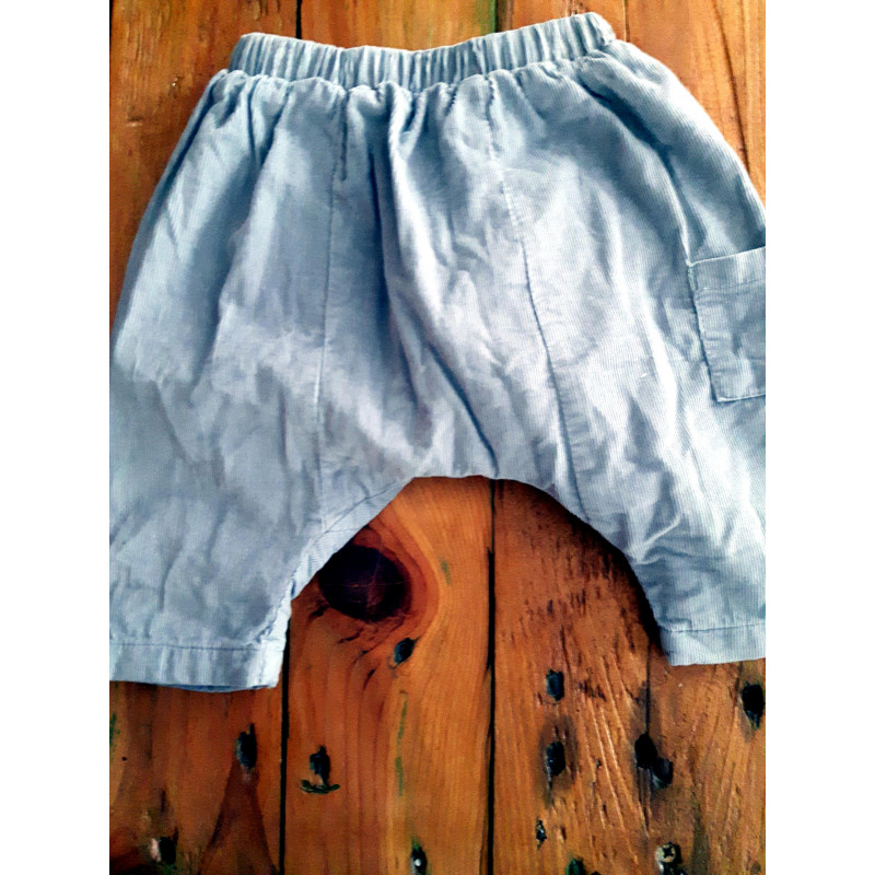 Pantalon gris velours sarouel 