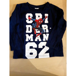 T shirt bleu marine Spiderman 