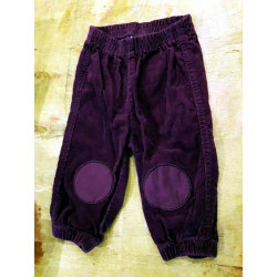 Pantalon en velours violet 