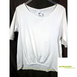 T Shirt Grossesse Blanc Colline