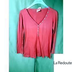 T Shirt ML Rose 38/40 La Redoute