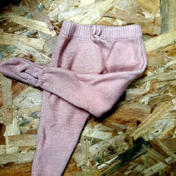 pantalon laine rose 