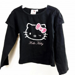 T shirt noir Hello Kitty ML