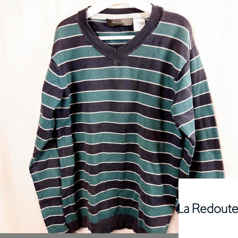 Pull vert et marine