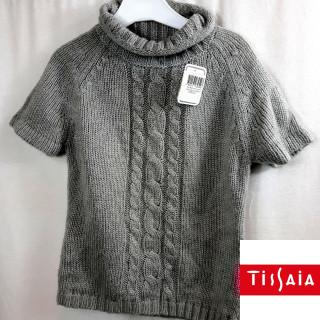 Pull manche courte gris 8 ans