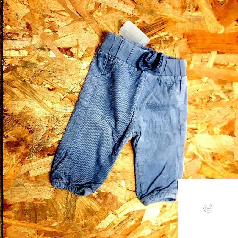 Pantalon velours bleu