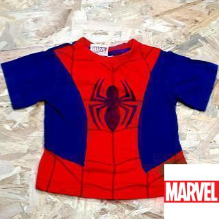 T shirt bleu et rouge Spiderman MC