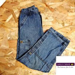 Pantalon jean bleu poche