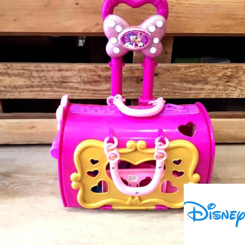 Valise à roulette avec jouets Minnie