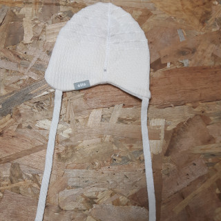 Bonnet beige avec lien int polaire 39 cm