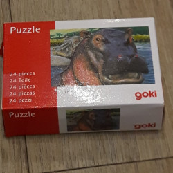 Puzzle 24 pièces hippopotame