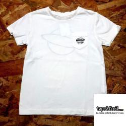 T shirt blanc MC imprimé dos