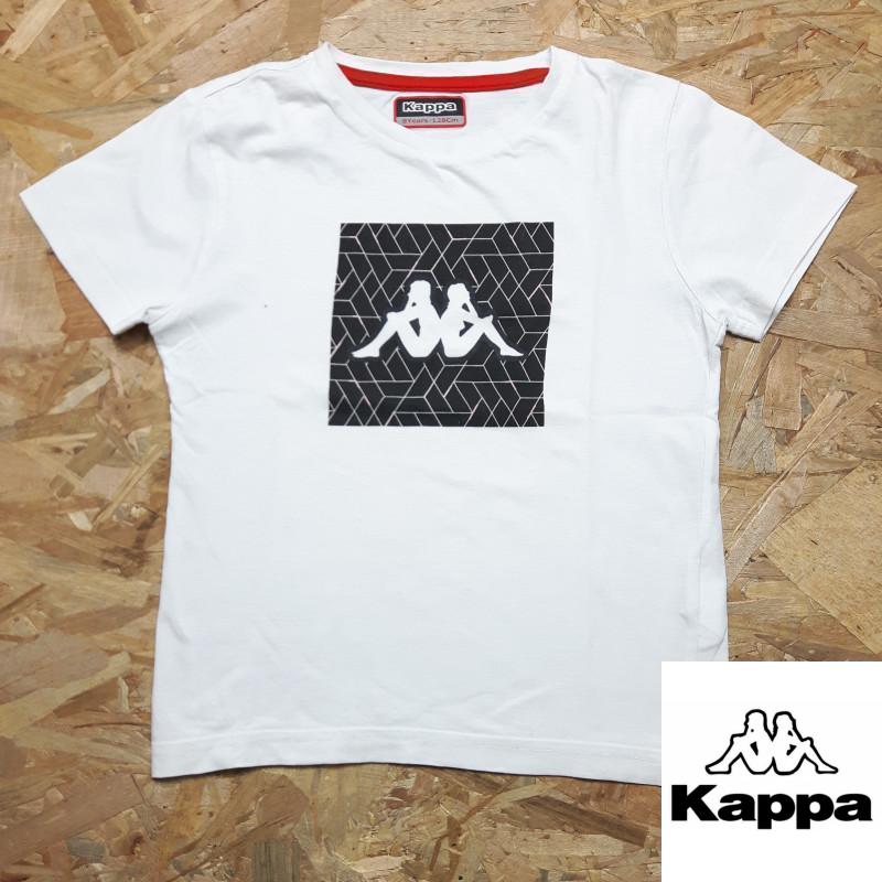 T shirt MC blanc imprimé Kappa