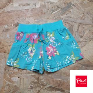 Short vert imprimé fleurs