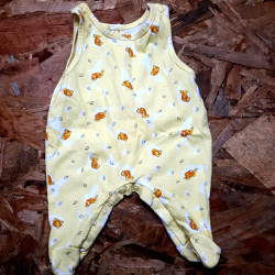 Pyjama à bretelle jaune tortues