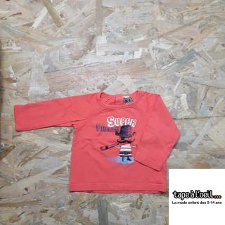 t shirt ML orange super pirate