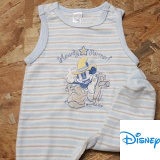 Pyjama velours bleu mikey + sous pull bleu