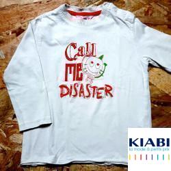 t shirt ML crème "call me disaster"