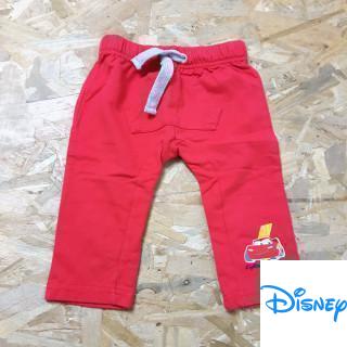 Pantalon en coton doublé rouge Cars