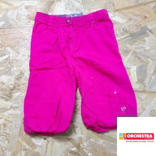 pantalon fushia bouffant coeurs brodés doublé