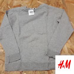 sweat gris broderie cheval