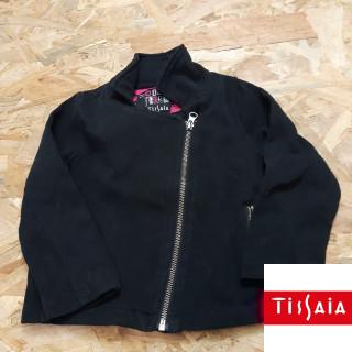 veste noir zippé poches