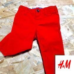 pantalon velours rouge