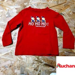 T shirt ML rouge "Ho ho ho"