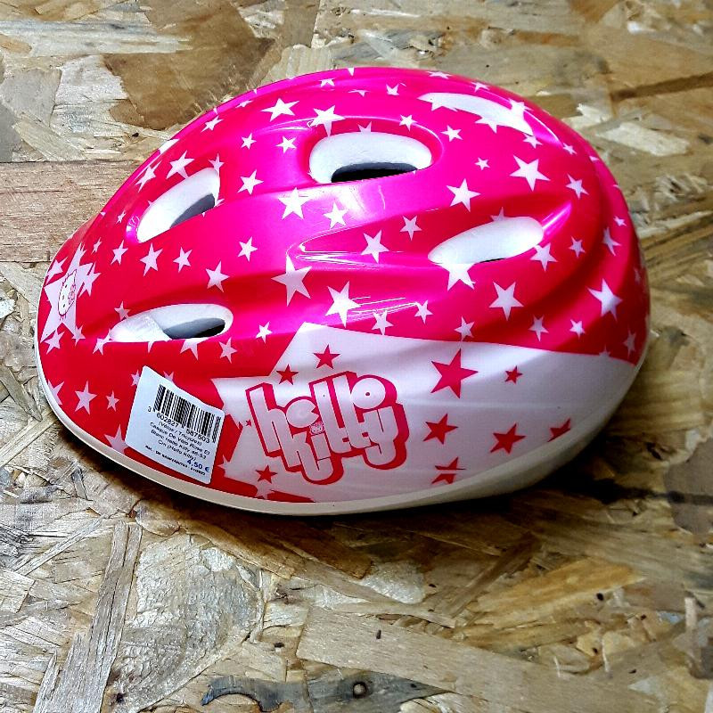 Casque de vélo rose et blanc Hello Kitty 46-53 cm