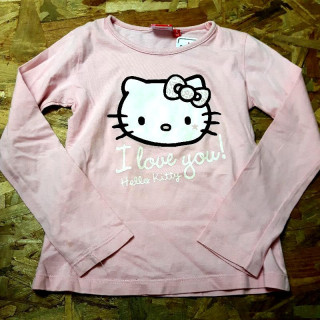 T shirt ML rose pale Hello Kitty