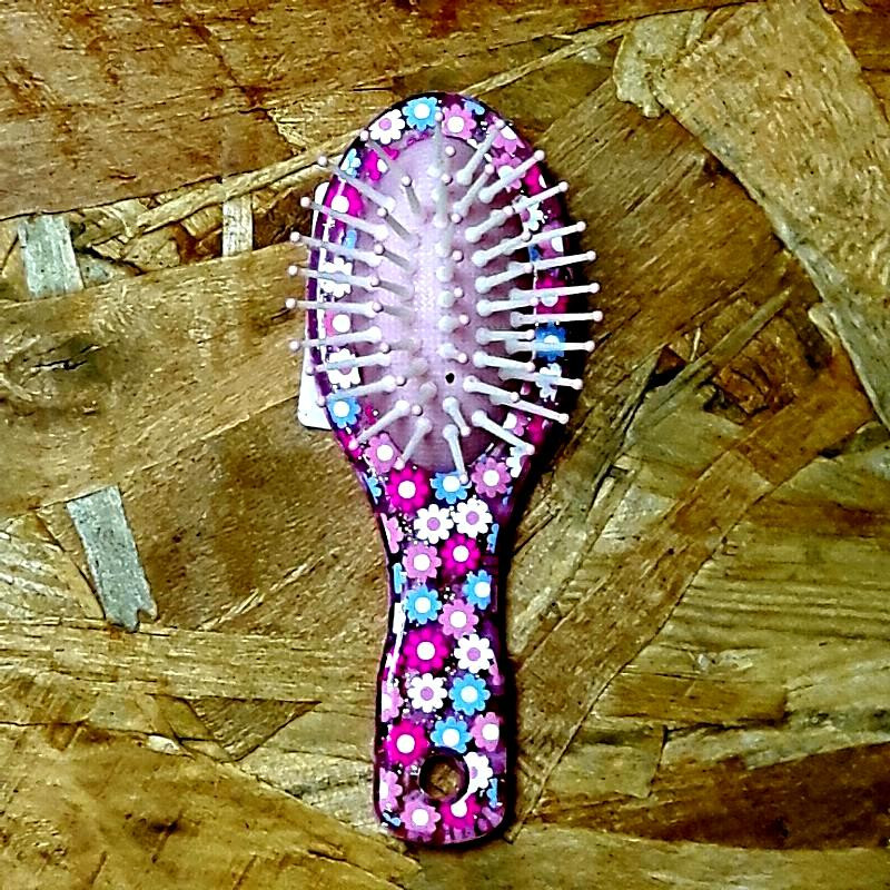 Petite brosse pailleté coeur papillon