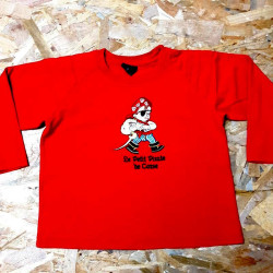 T shirt ML rouge pirate