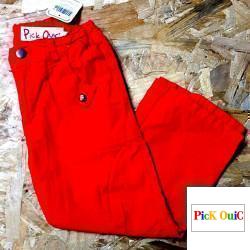 Pantalon en toile rouge
