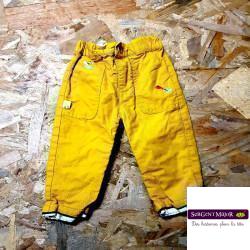 Pantalon jean moutarde imprimés marins