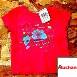 T shirt MC rose poissons