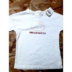 t-shirt ML blanc hello Kitty