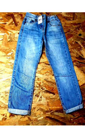 Pantalon jean bleu effet...