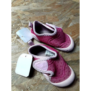 Chaussures rose fushia et rose pâle à scratch