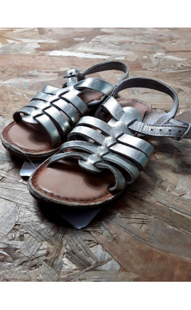 Sandales grise argentés