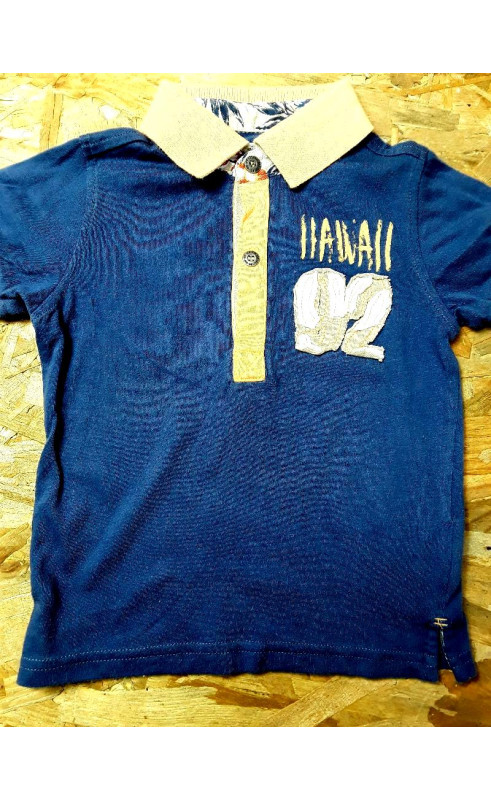 T shirt MC marine col orange " hawaii 92 "