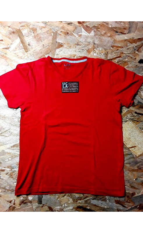T shirt MC rouge imprimé " UCLA "