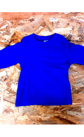 T shirt ML bleu électrique