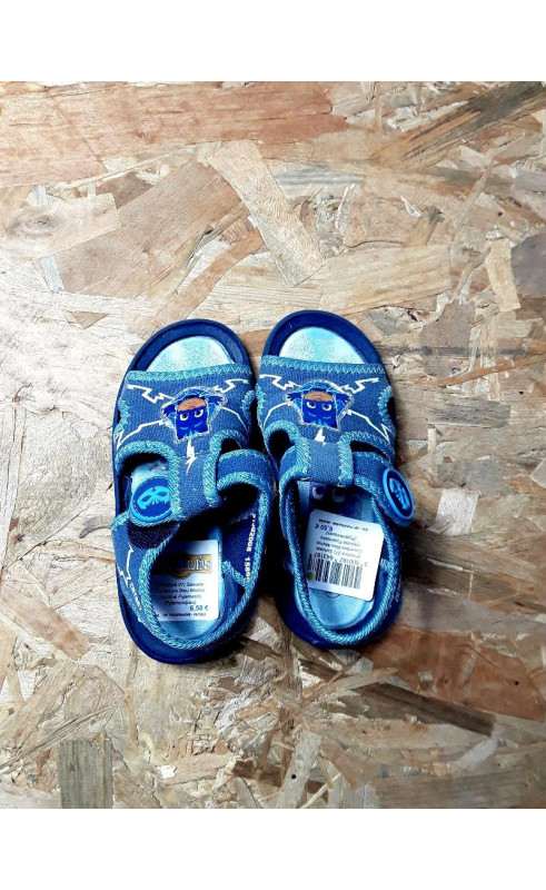 Sandale ouverture bleu marine imprimé pyjamasks