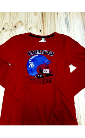 tee shirt ML rouge "ohio"