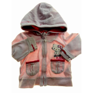 veste à capuche rose polaire Hello kitty