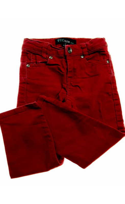 Pantalon jean rouge