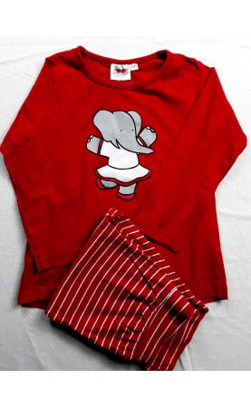 pyjama babar rouge